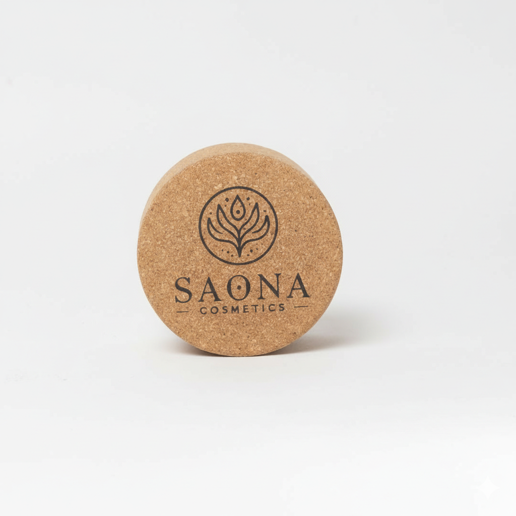 Caja jabonera redonda de Corcho Saona