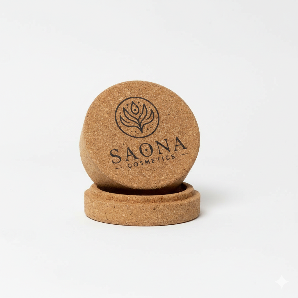 Caja jabonera redonda de Corcho Saona - Imagen 2