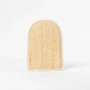 Manopla corporal de lufa natural para exfoliación suave de la piel
